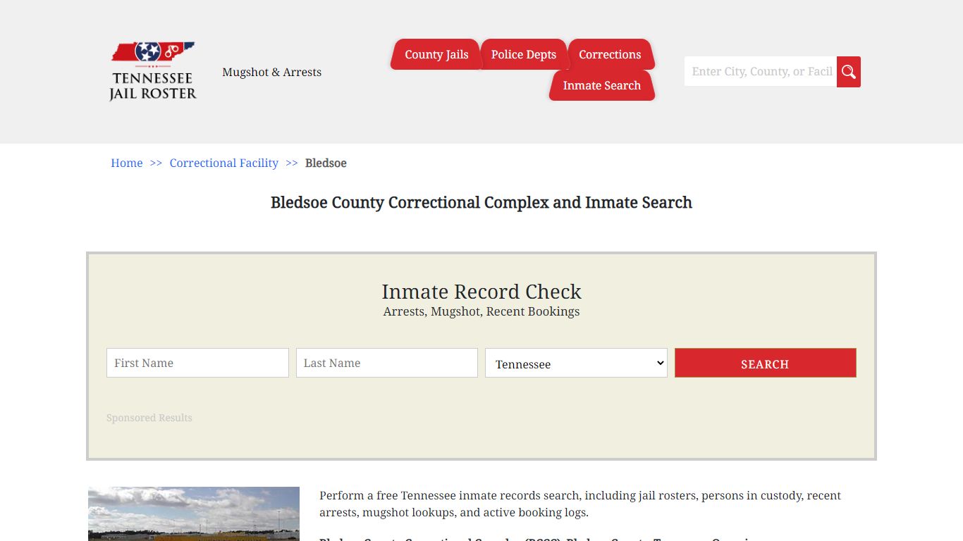 Bledsoe County Correctional Complex and Inmate Search